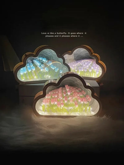 NightBlossom - Cloud Mirror Tulip Night Light