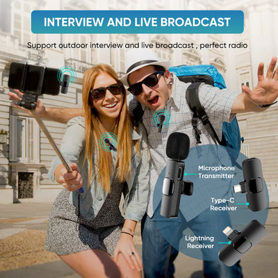 ClipVoice™ Portable Wireless Lavalier Microphone