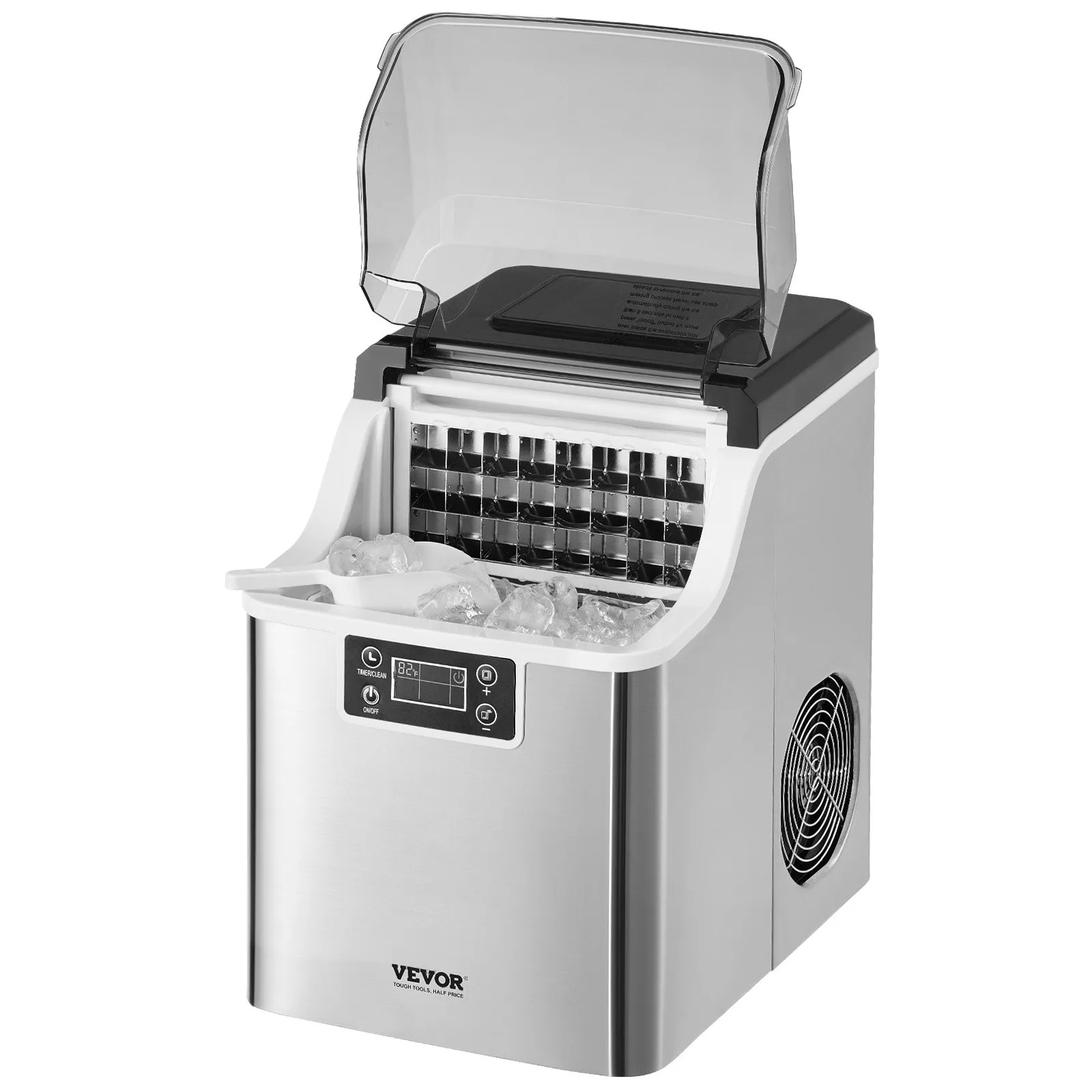 VEVOR Countertop Ice Maker, 3 Ice Sizes